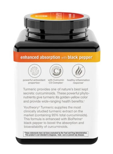 Enhance Vitality: Youtheory Turmeric Healthy Inflammation Support, 210 Capsules, Vegetarian