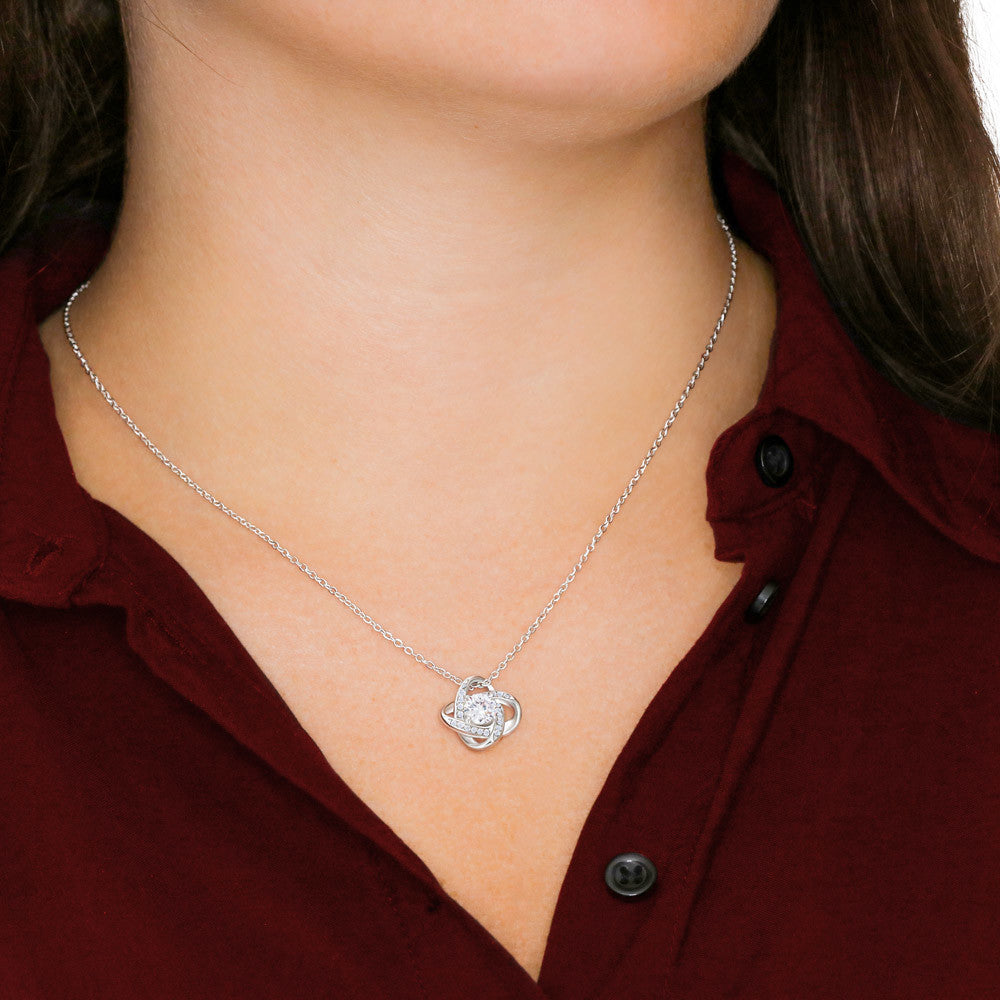 Vital Radiance Presents: Love Knot Necklace - Let your valentine sparkle!